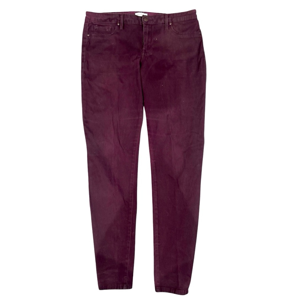 Jessica Simpson Dark Plum Skinny Stretch Jeans Size 14